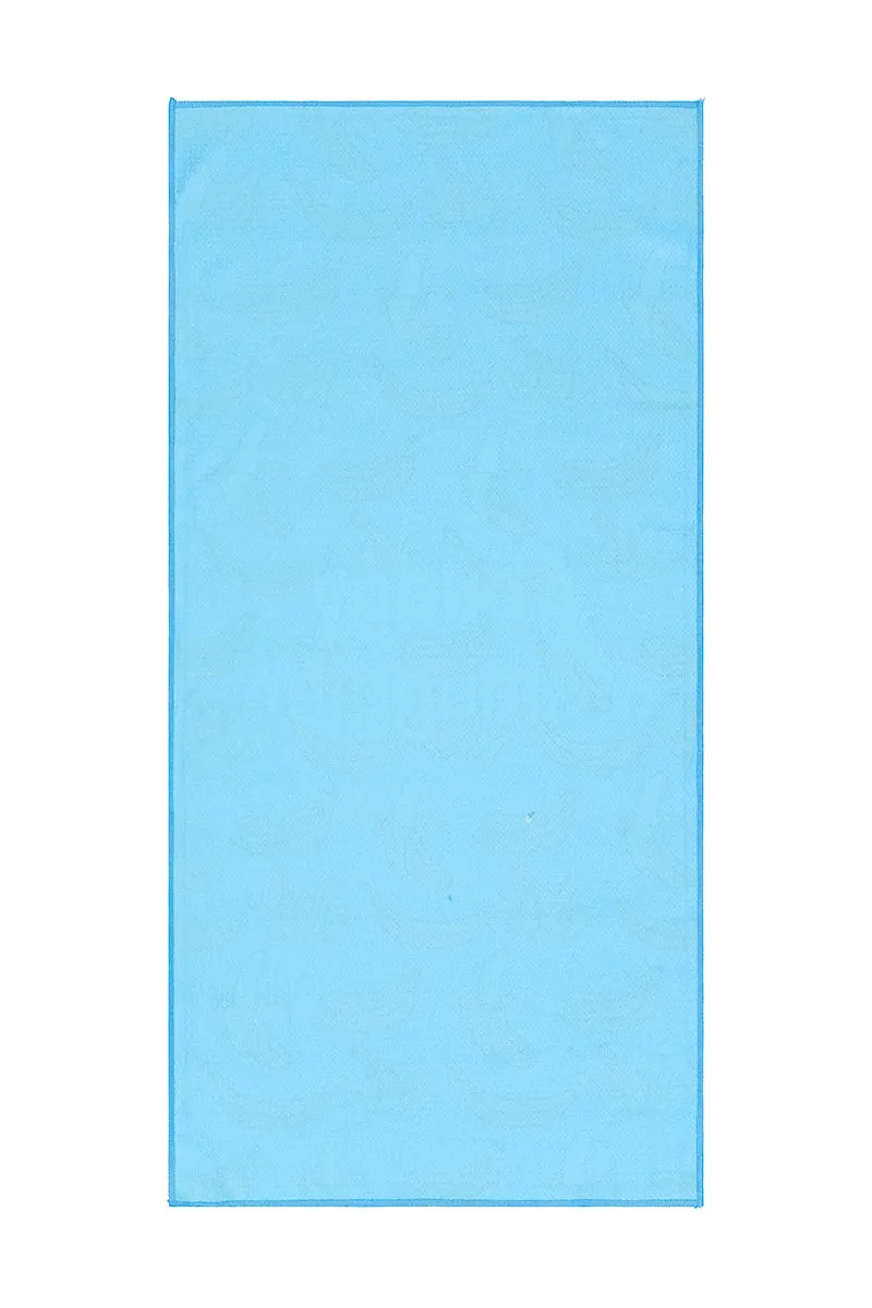 Double Sided Towel in Blue Bananas | Large Logo