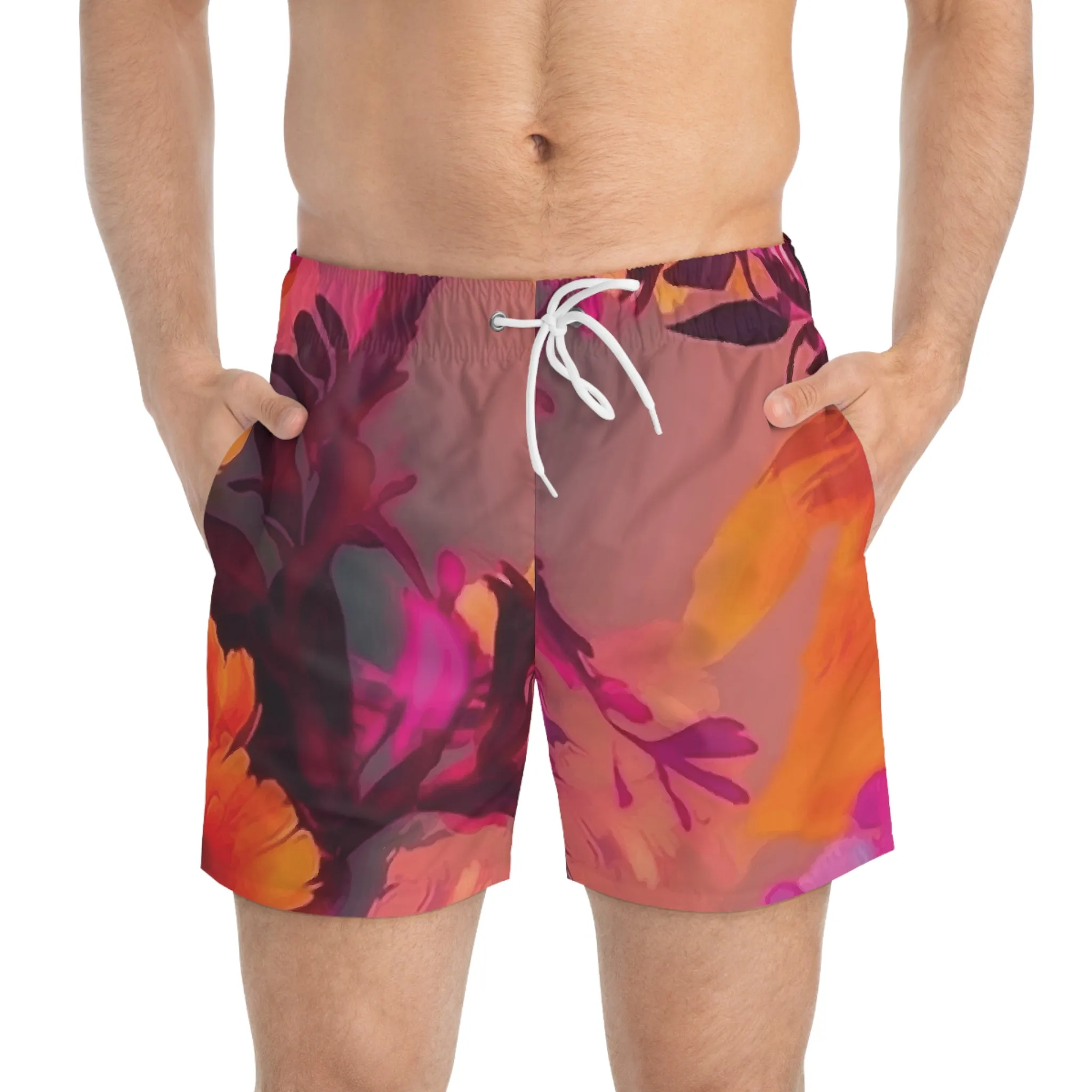 Dusty Pinks Swim Trunks