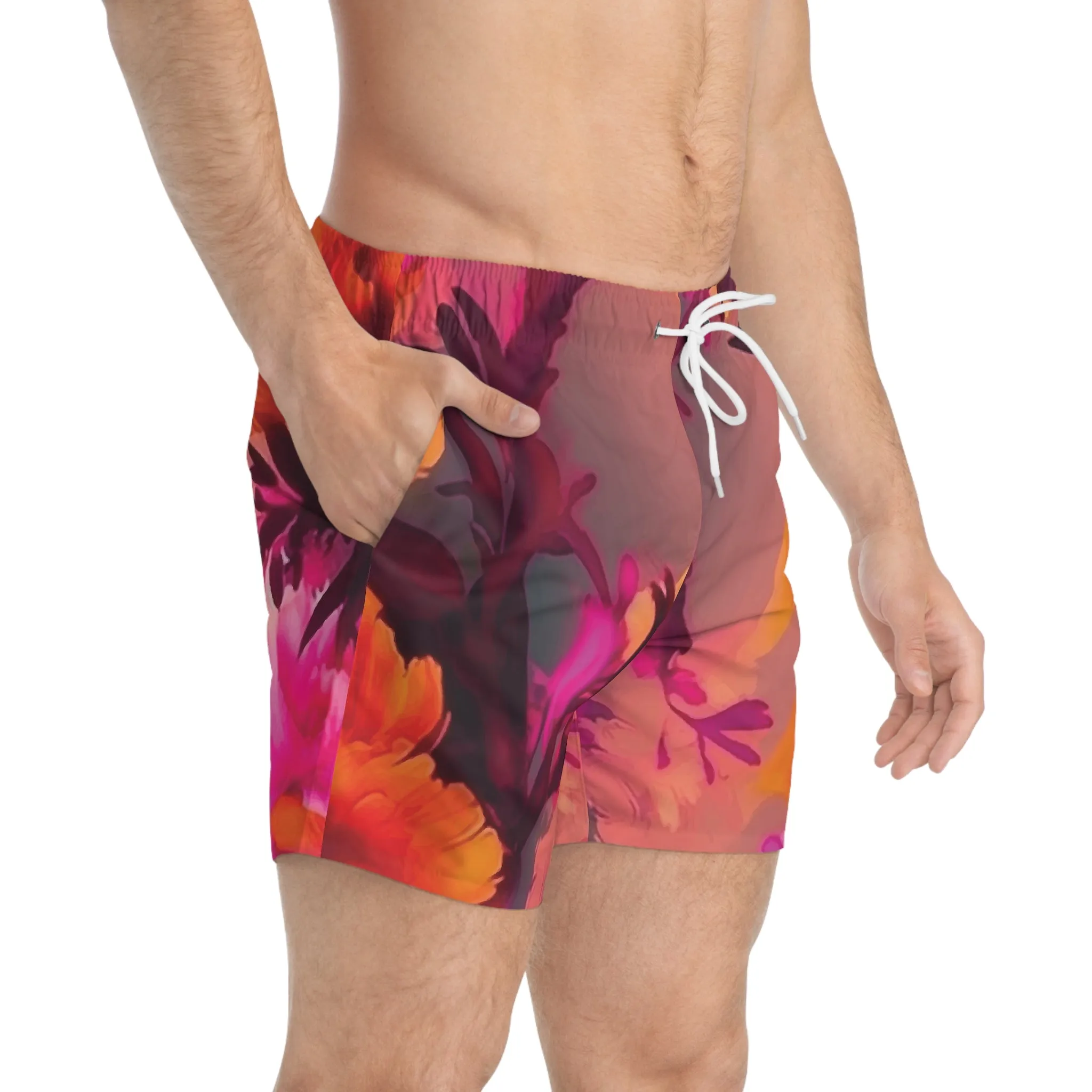 Dusty Pinks Swim Trunks