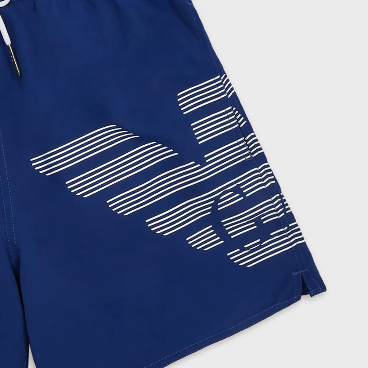 Emporio Armani - Standout Eagle Swim Shorts in Blue