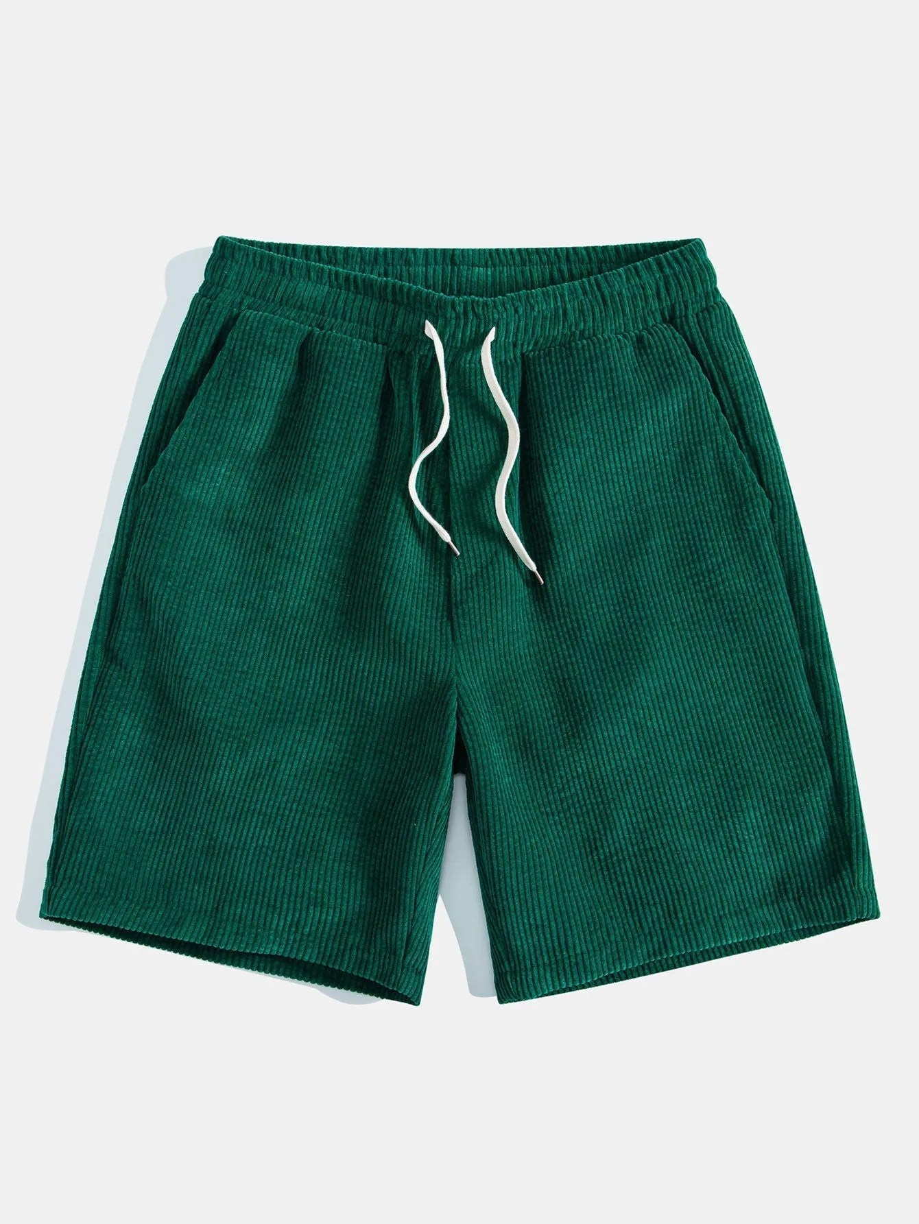 Erasto® | Chicago Basketball Bear Print Drop Shoulder Oversize T-Shirt & Drawstring Corduroy Shorts
