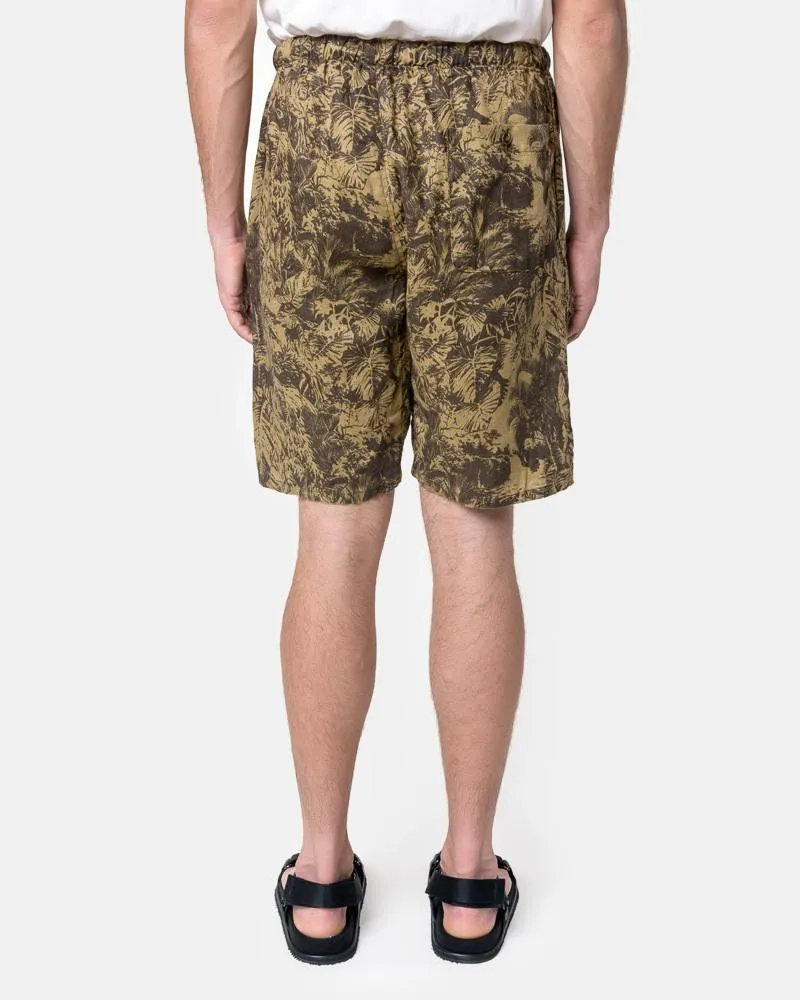 Fauna Print Drop Short in Tobacco