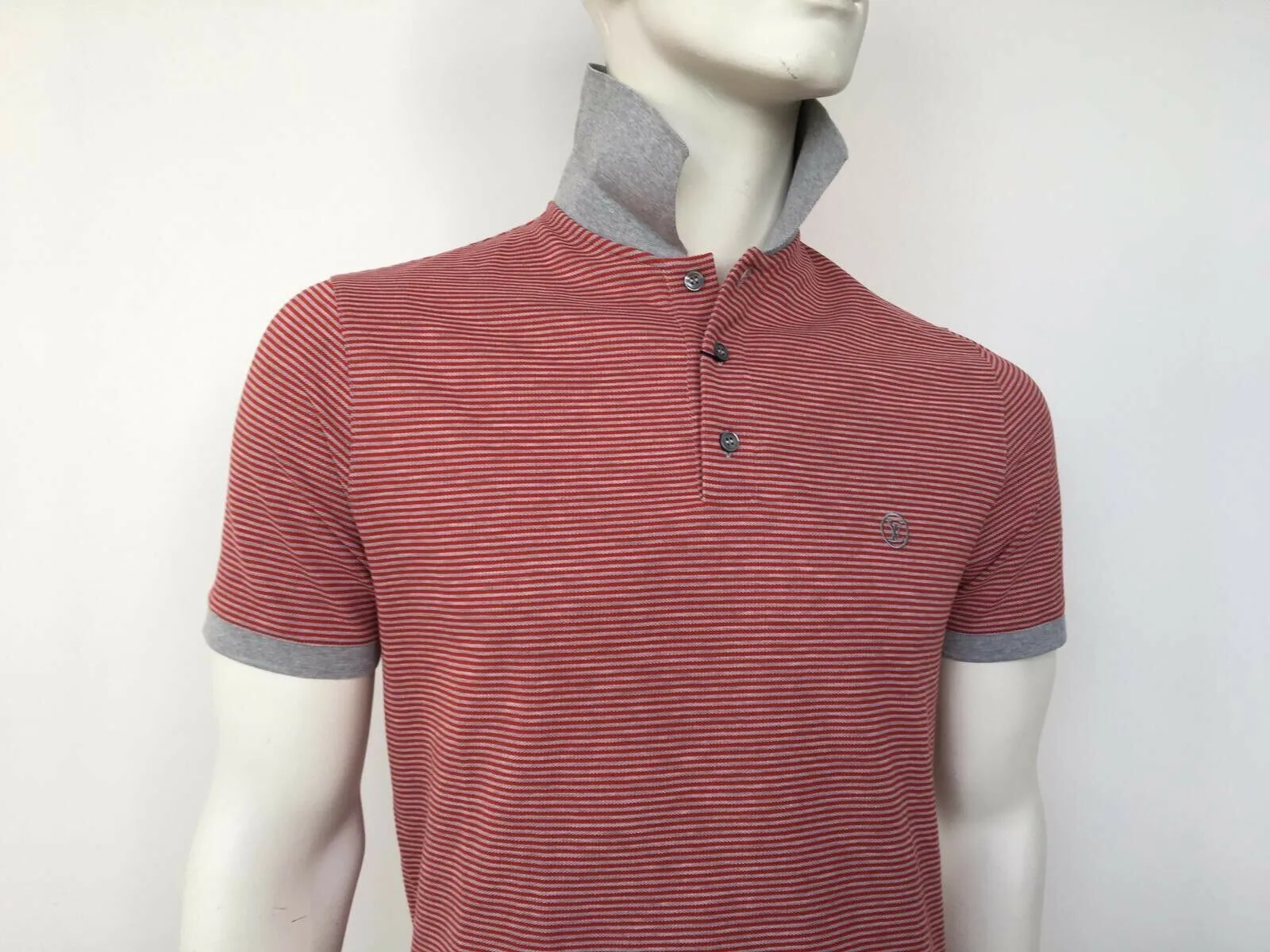 Fil a Fil Striped Polo