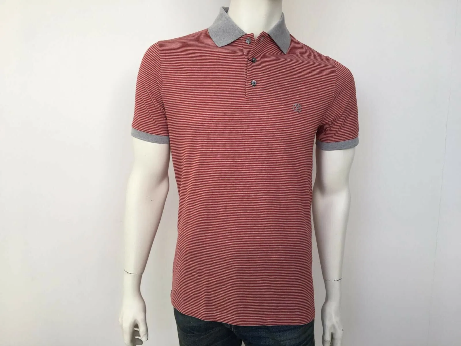 Fil a Fil Striped Polo