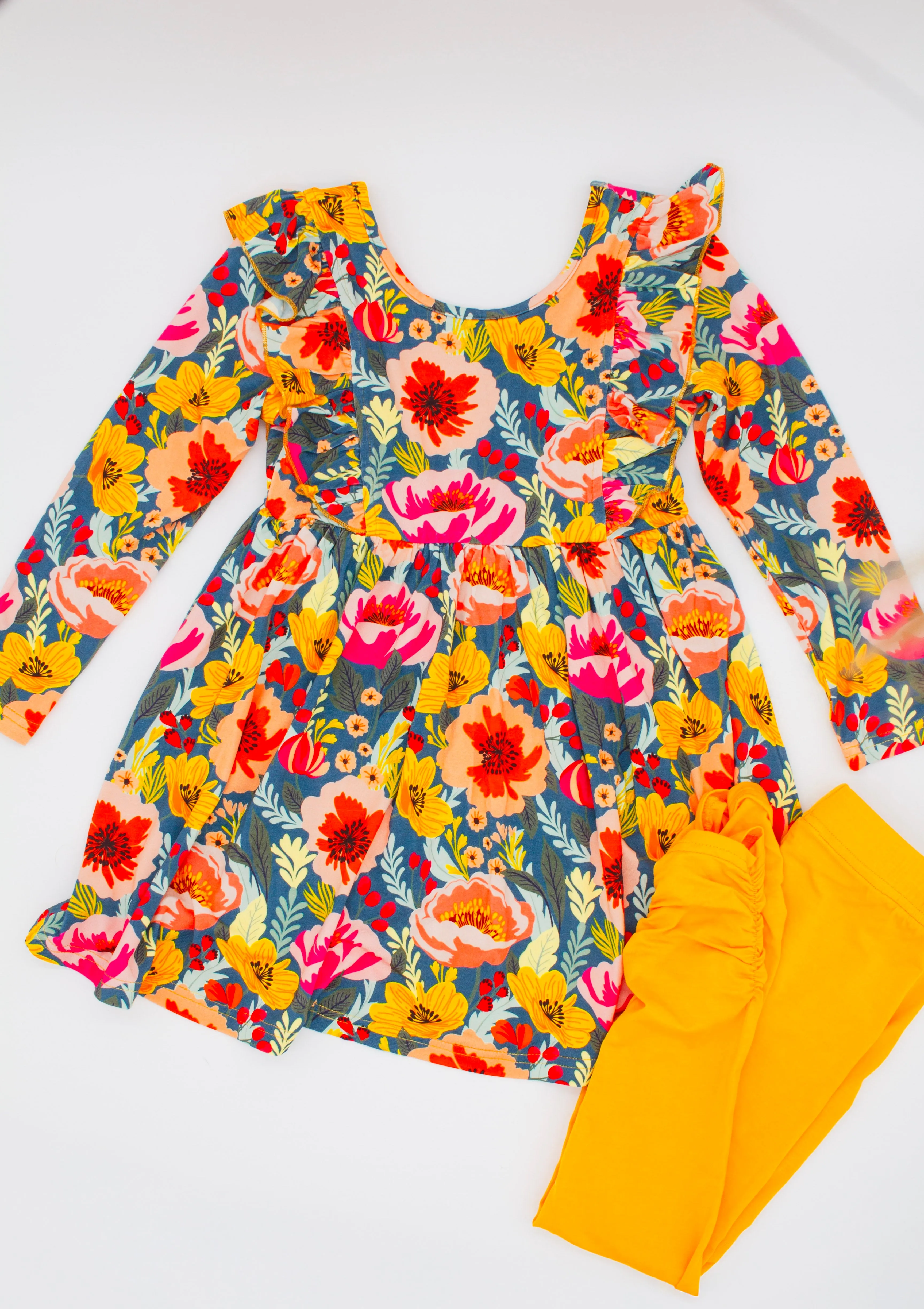 Flower Frenzy | Dress with Pants Set