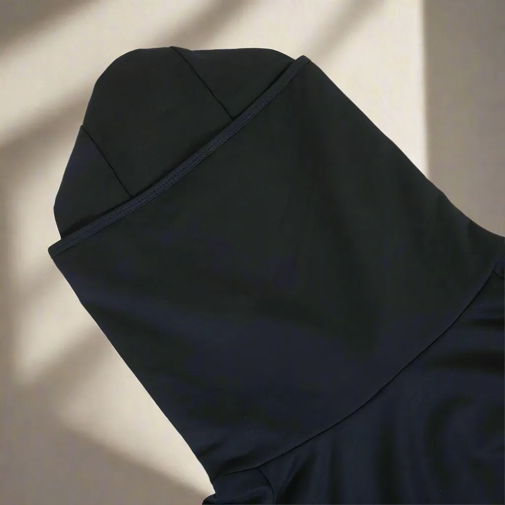 Game Over Men's Black Turtleneck Hoodies with Pockets
