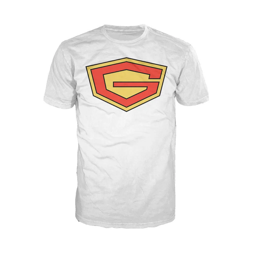 Gatchaman Logo Official Men's T-shirt (White)