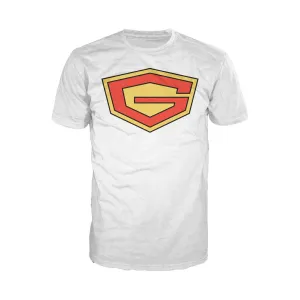 Gatchaman Logo Official Men's T-shirt (White)