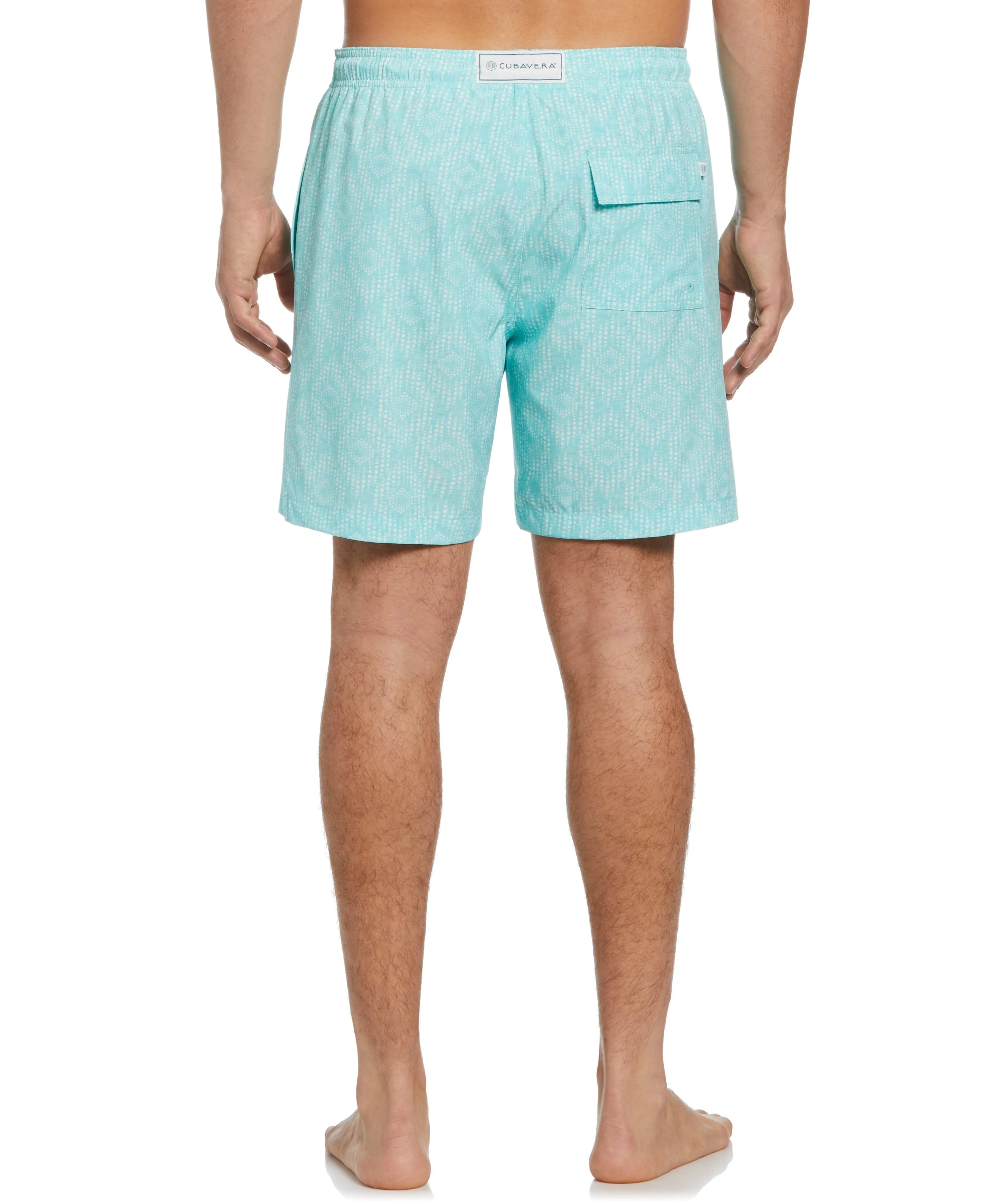 Geo Print Swim Trunks