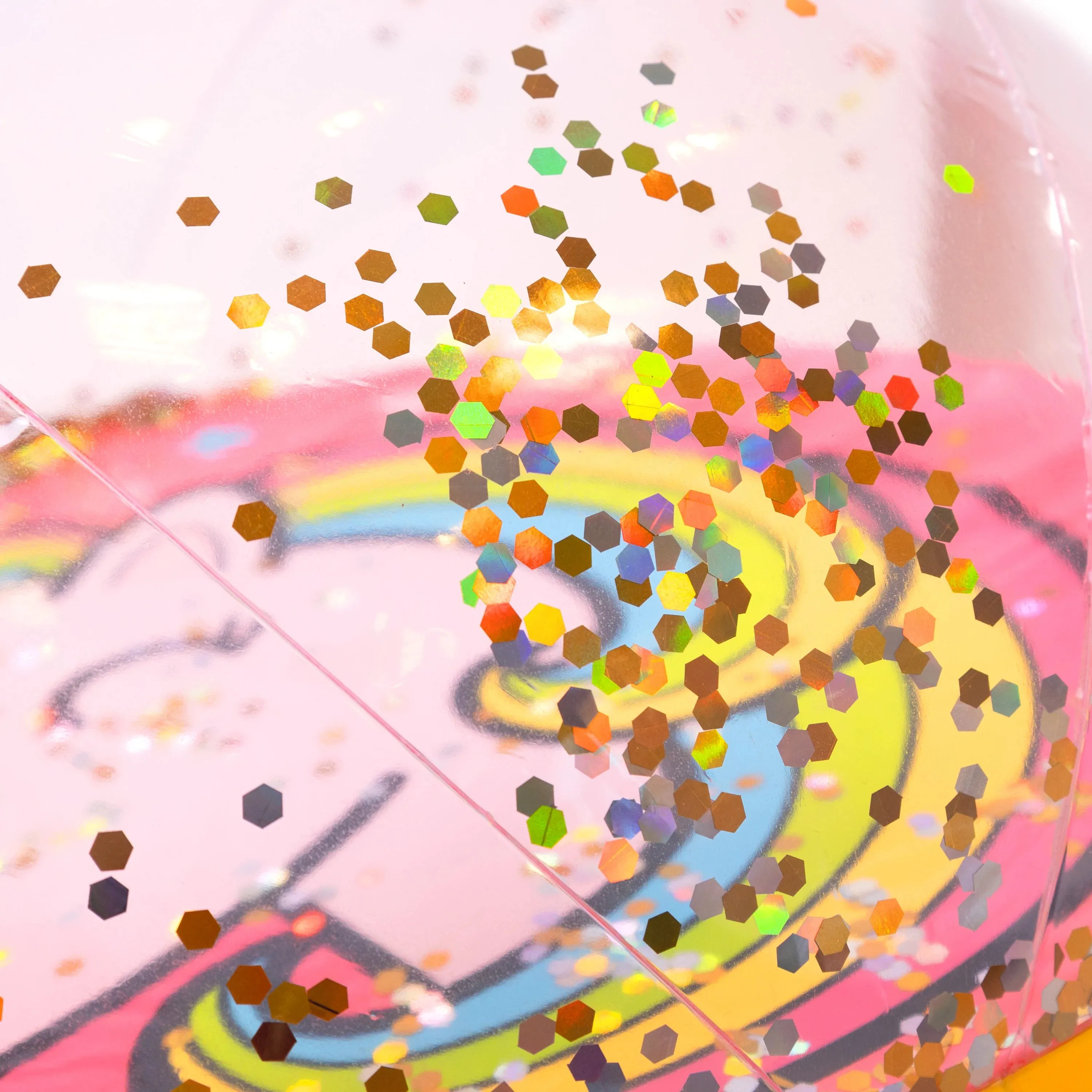 Giant Sparkly Beach Ball - Unicorn