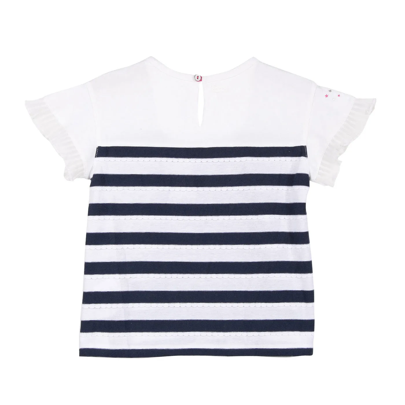 Girls T-shirt with braid stripes