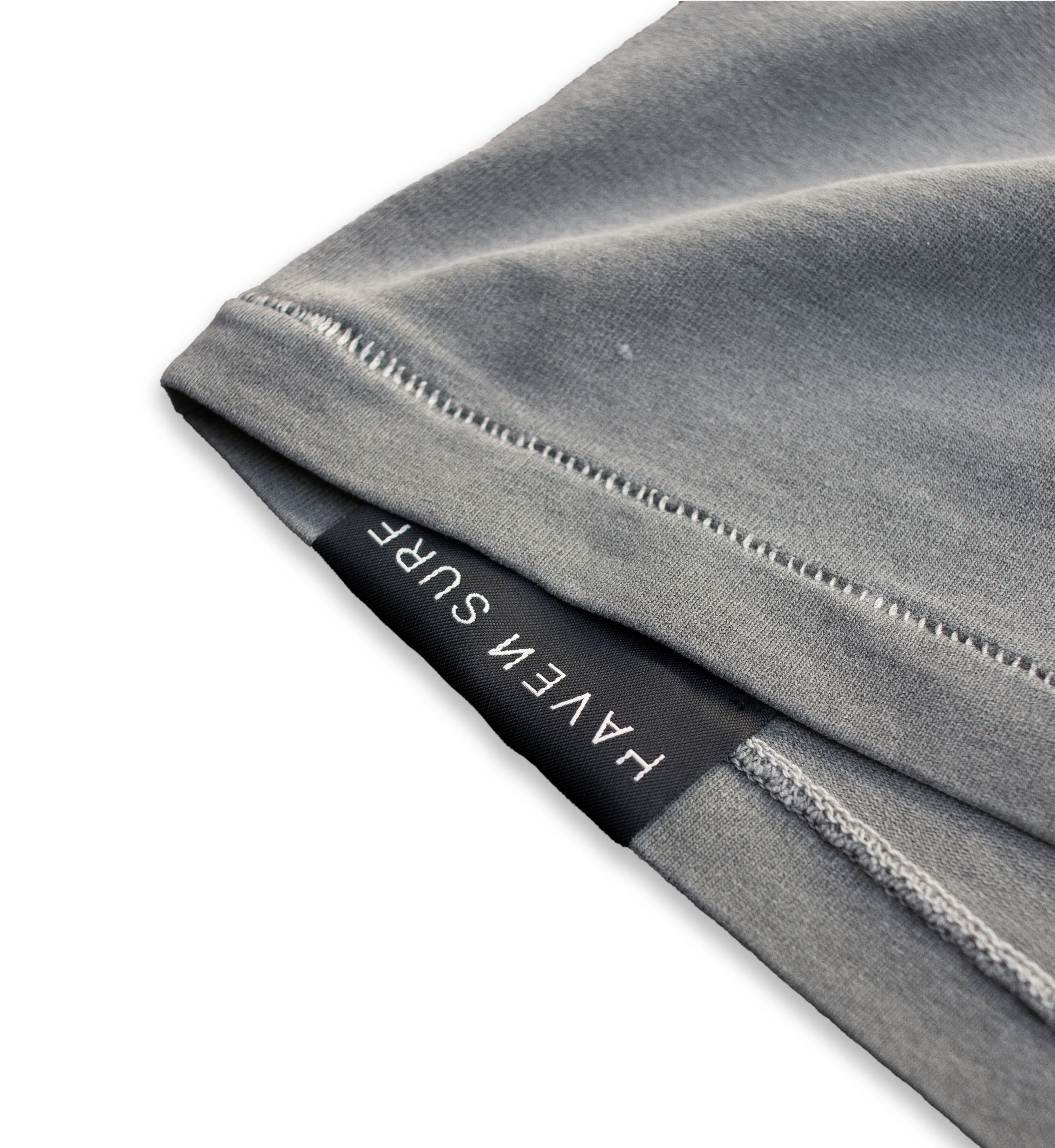Haven Surf - Base Heavy Weight  OS Tee w/ embroidery - Old Grey