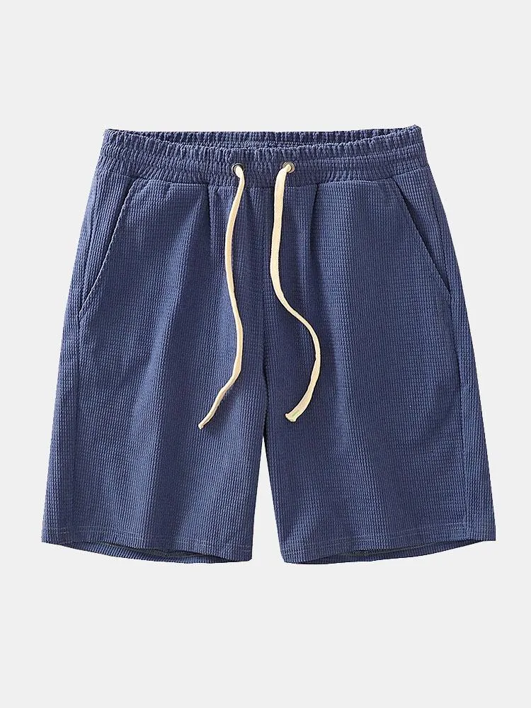 Honorio® | Drawstring Crosscut Corduroy Shorts