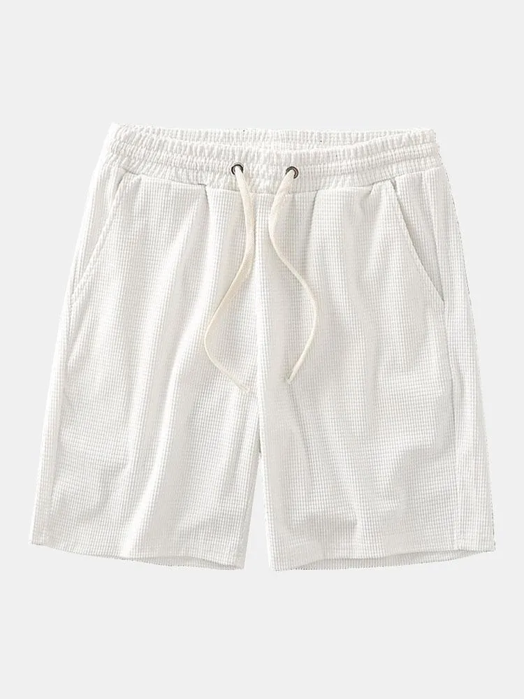 Honorio® | Drawstring Crosscut Corduroy Shorts