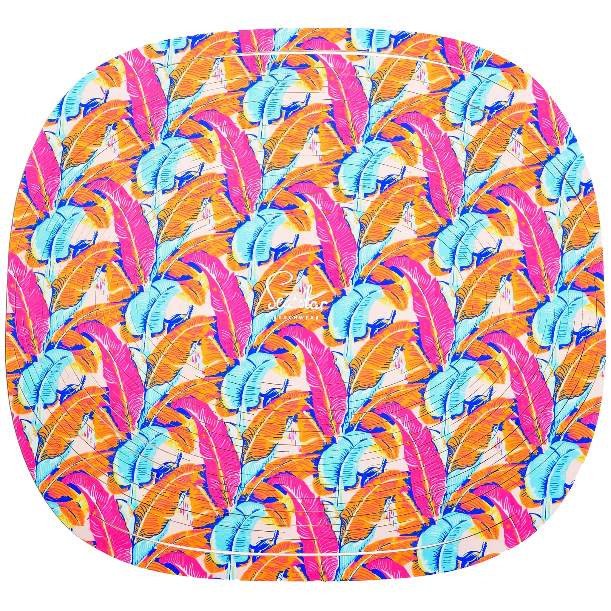 HOT PINK/TROPICAL BANANA PALM - FISHERMANS TOTE
