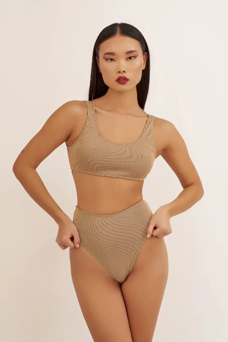 HotCakes Polewear High Waist Bottoms - Toffee