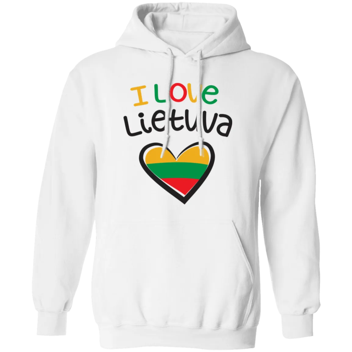I Love Lietuva - Men/Women Unisex Comfort Pullover Hoodie