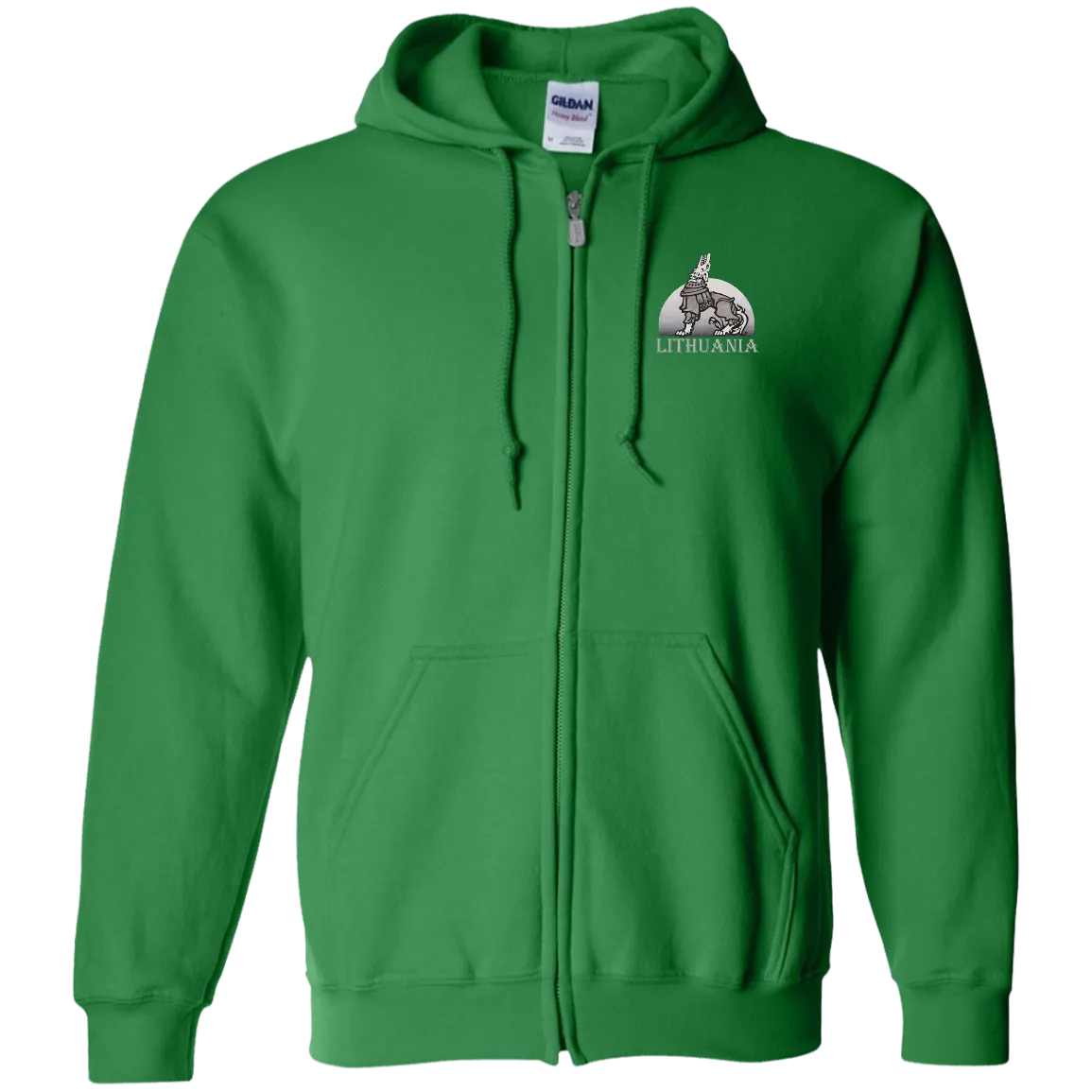 Iron Wolf Lithuania - Men/Women Unisex Comfort Full-Zip Hoodie
