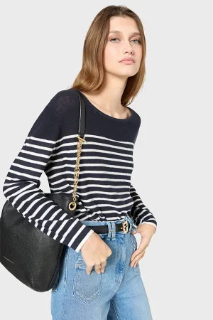 JOHANNE STRIPED SAILOR SWEATER