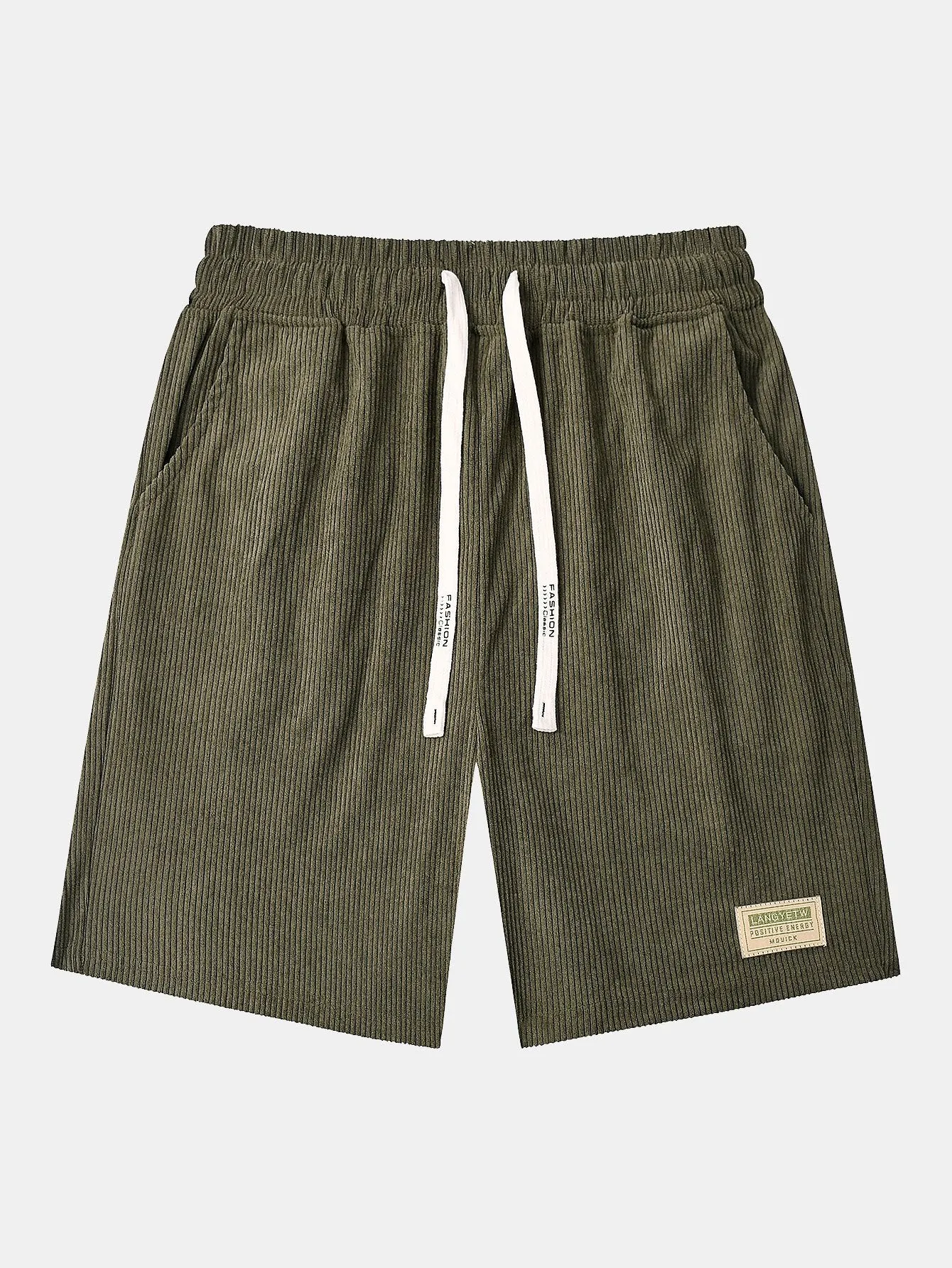 José® | Corduroy Drawstring Shorts With Letter Label