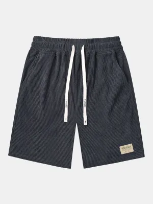 José® | Corduroy Drawstring Shorts With Letter Label