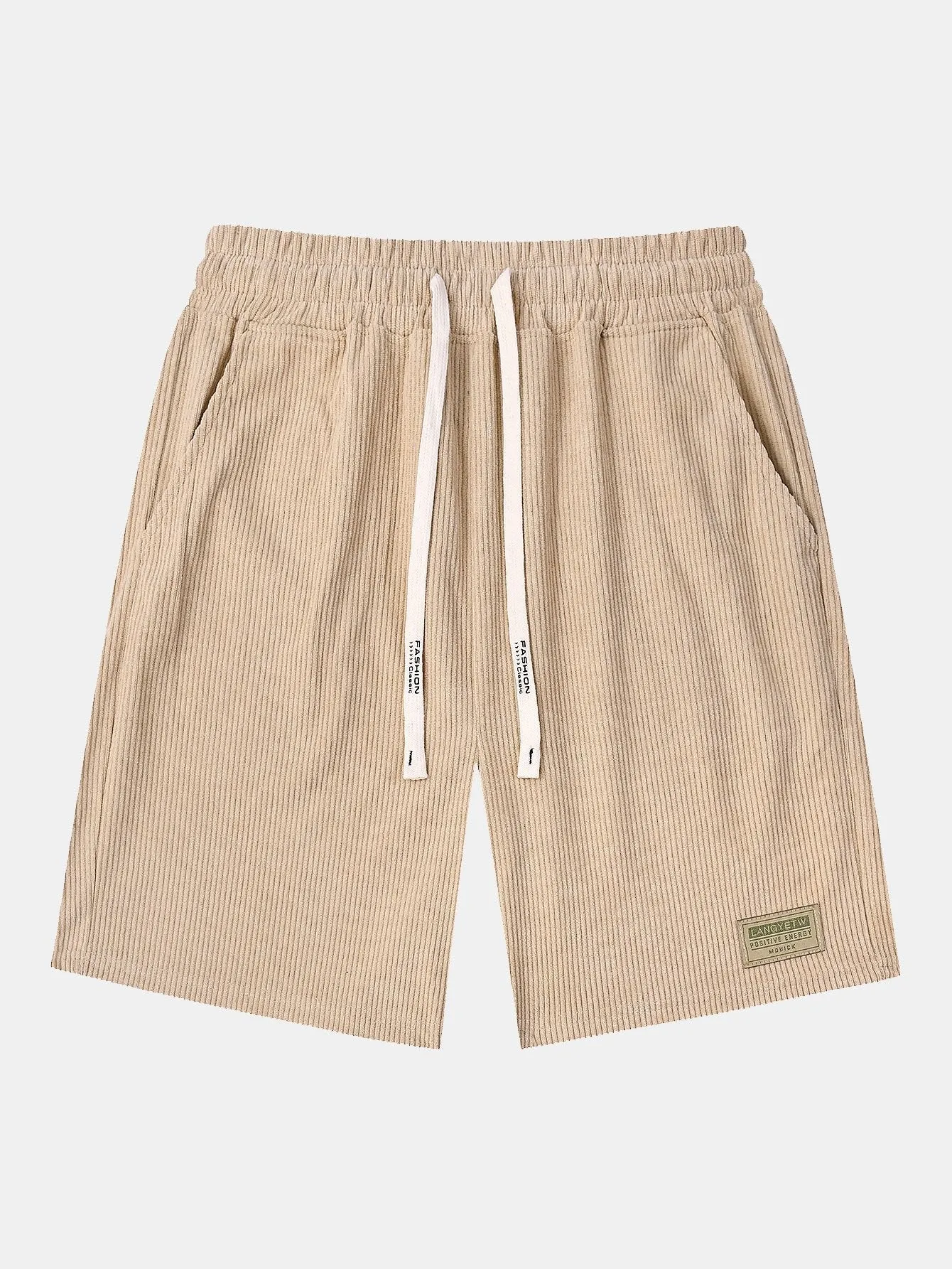 José® | Corduroy Drawstring Shorts With Letter Label