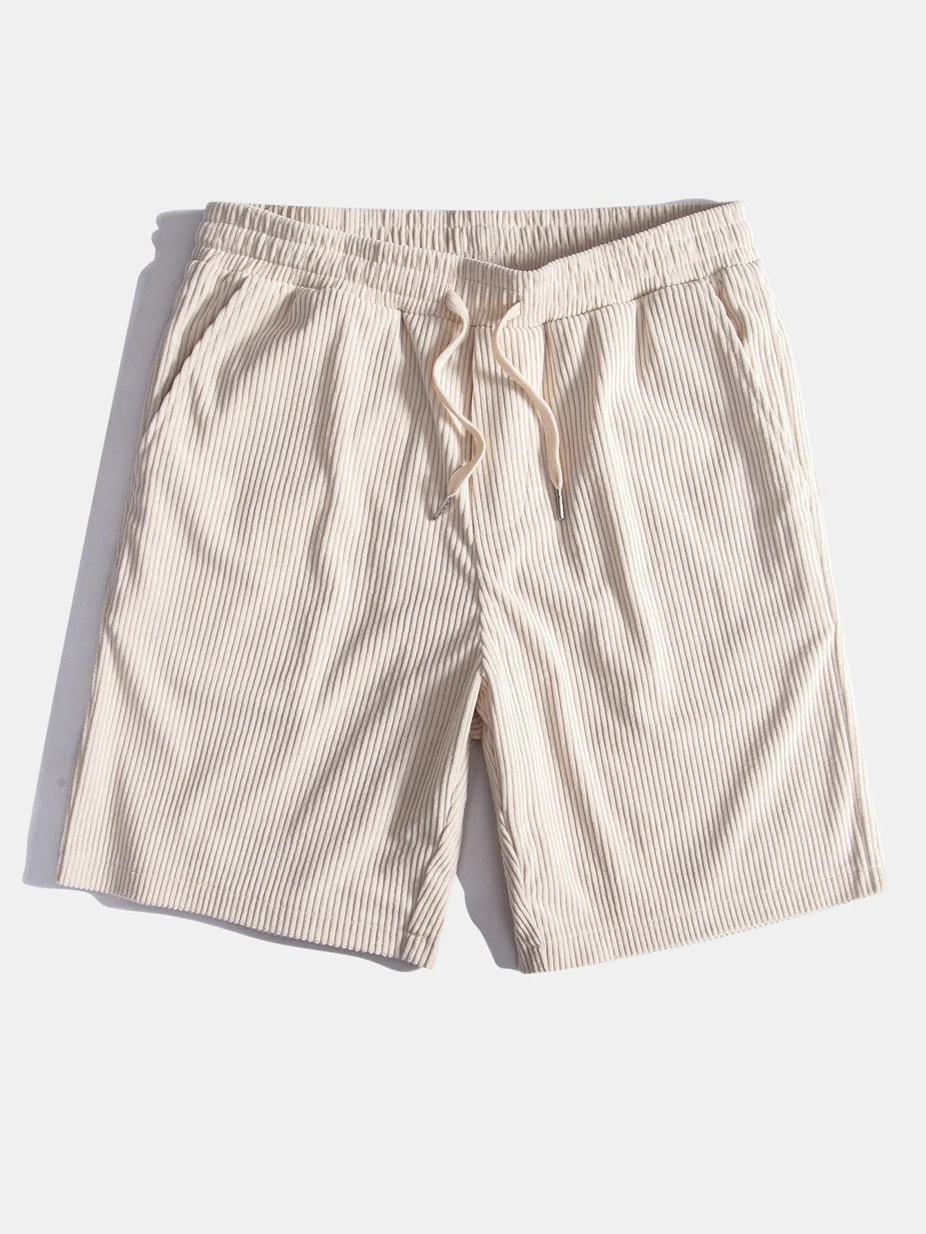 Judas® | Short Sleeve Corduroy Patchwork Shirt & Corduroy Drawstring Shorts