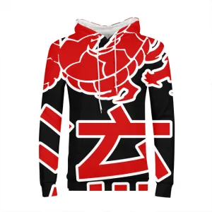 Kanji Japanese dragon Mens All-Over Print Hoodie