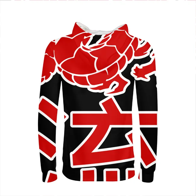 Kanji Japanese dragon Mens All-Over Print Hoodie
