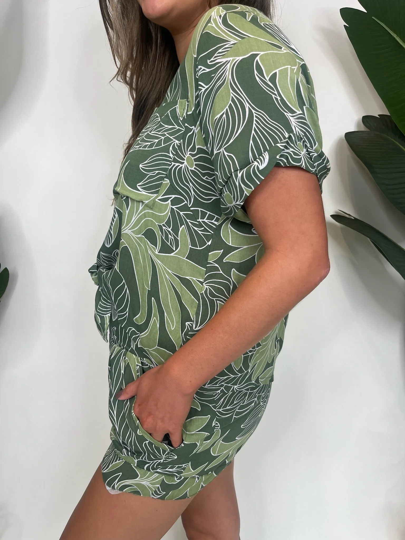 Khush Mar Shorts Tropical Green