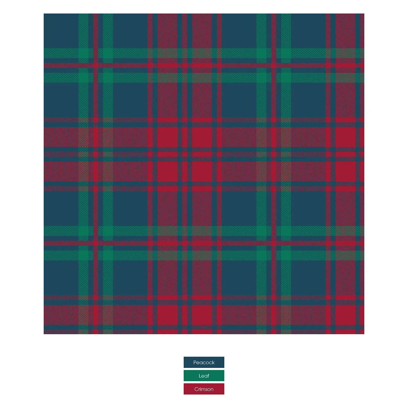 Kickee Pants Peacock Plaid Print Men's Boxer Brief