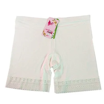 Ladies Boxer Short Safe Pants Bamboo boyshort underpants with Lace Plus Sizes