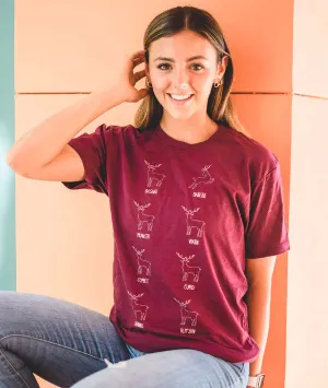 Leaping Reindeer Tee