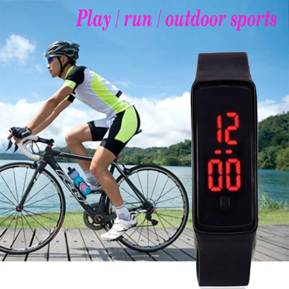 LED Wrist Watches Women Mens Reloj Hombre Montre Femme Clock erkek kol saati simple watches for men kids running Bracelet clock
