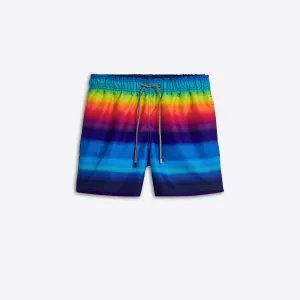 LENOX Rainbow Print Swim Trunks