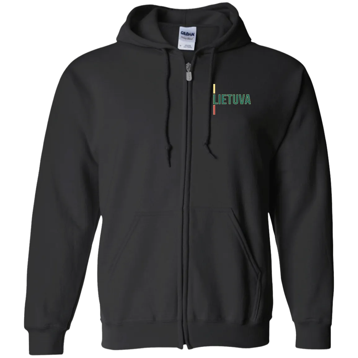 Lietuva III - Men/Women Unisex Comfort Full-Zip Hoodie