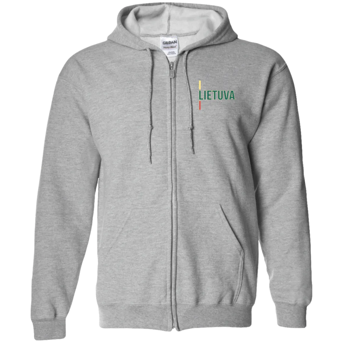 Lietuva III - Men/Women Unisex Comfort Full-Zip Hoodie