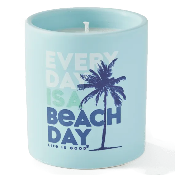 Life is Good Everyday is a Beach Day Soy Candle