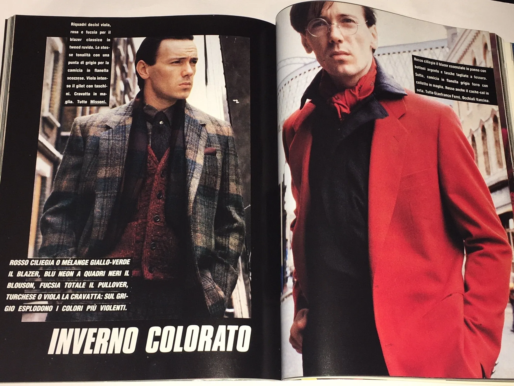 LINEA UOMO September 1985 MEN'S Fashion Magazine TONI THORIMBERT Peter Gravelle