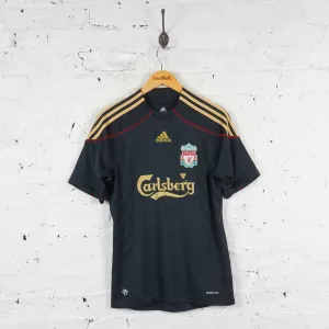 Liverpool Adidas 2009 Away Football Shirt - Black - S
