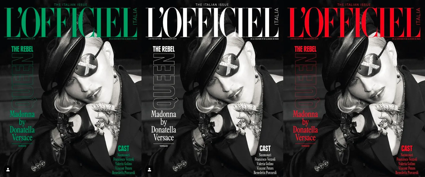 L'OFFICIEL ITALIA 2x Magazines 2019 MADONNA [ custom listing x gadolos ]