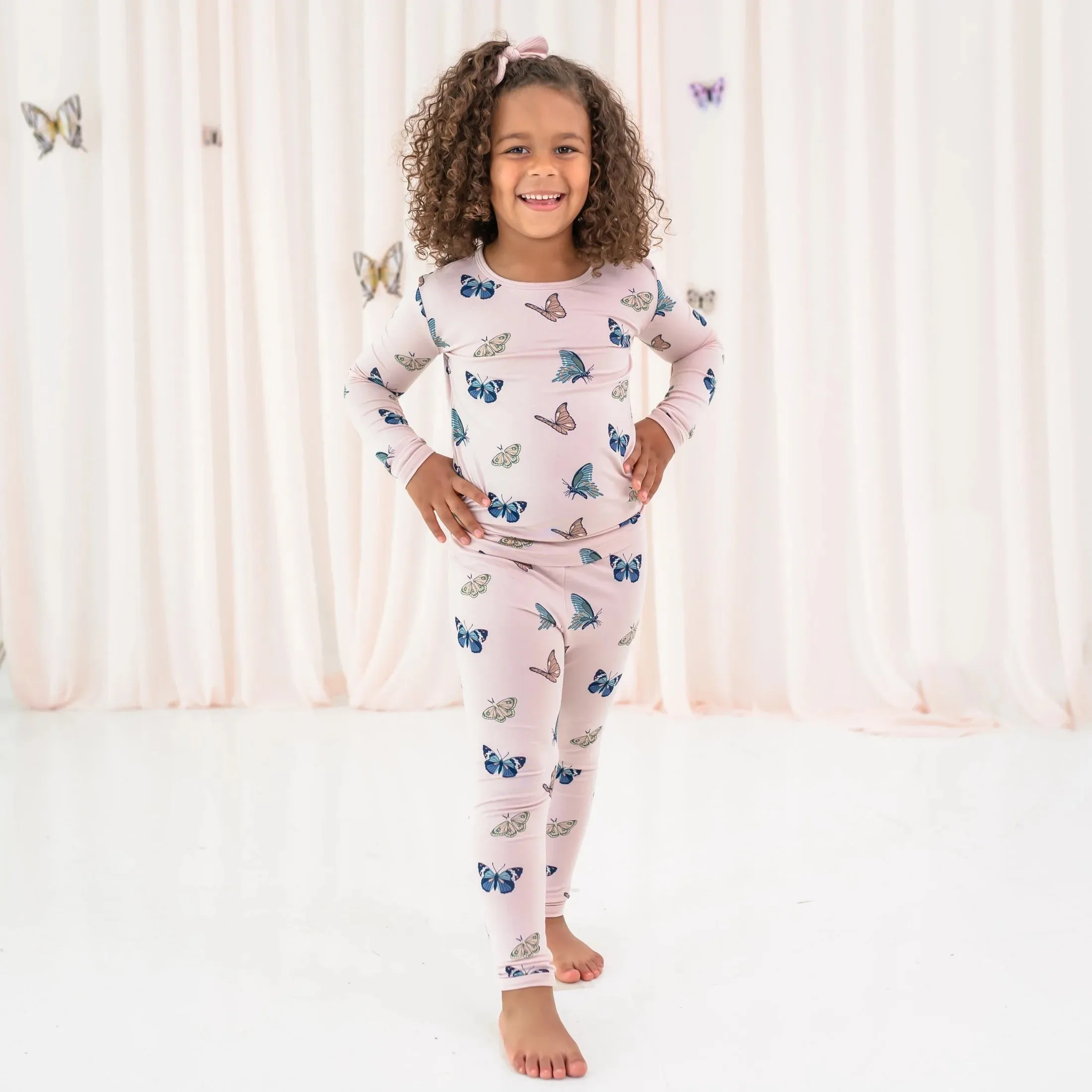 Long Sleeve Pajamas I Blush Butterfly