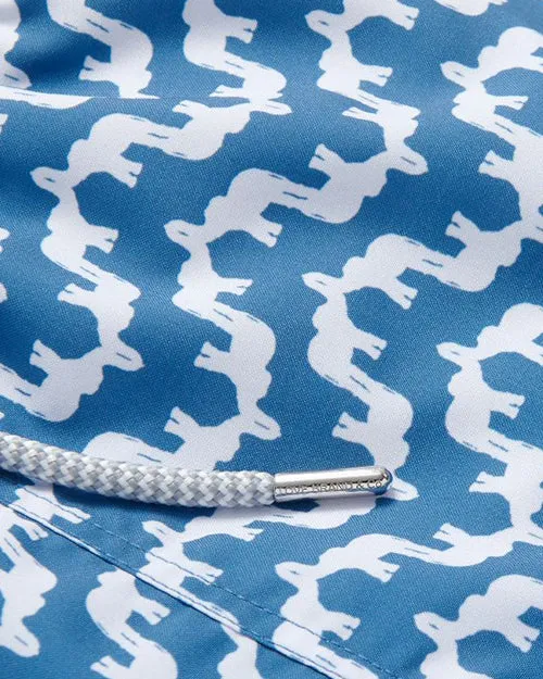LOVE BRAND & CO | Men's  Staniel Swim Shorts | Elephant Palace Blue