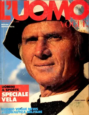 L'UOMO VOGUE Magazine April 1985 LOWELL NORTH Vintage Men's Fashion