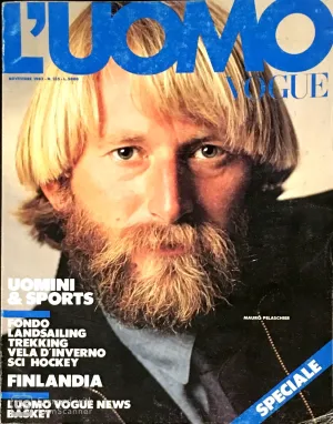 L'UOMO VOGUE Magazine November 1983 MAURO PELASCHIER Vintage Men's Fashion #135