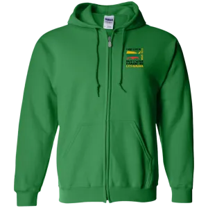 Made in Lithuania - Men/Women Unisex Comfort Full-Zip Hoodie