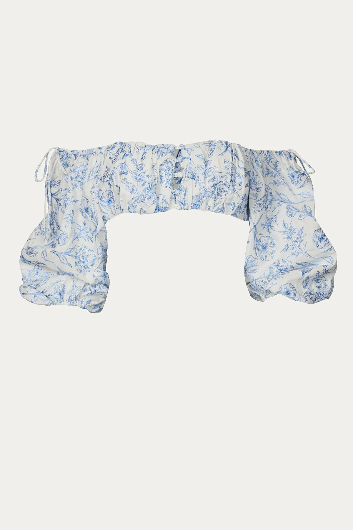 MAISIE CROPPED FLORAL-PRINT TOP