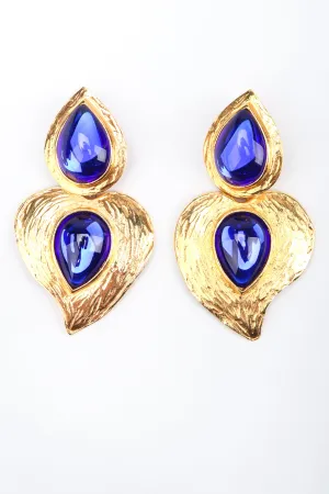 Majorelle Leaf Drop Earrings