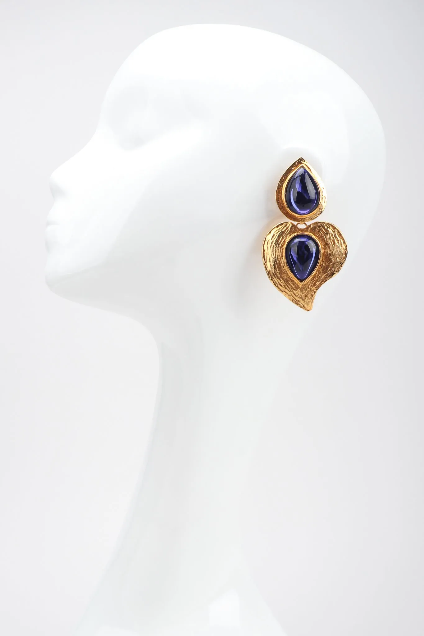 Majorelle Leaf Drop Earrings