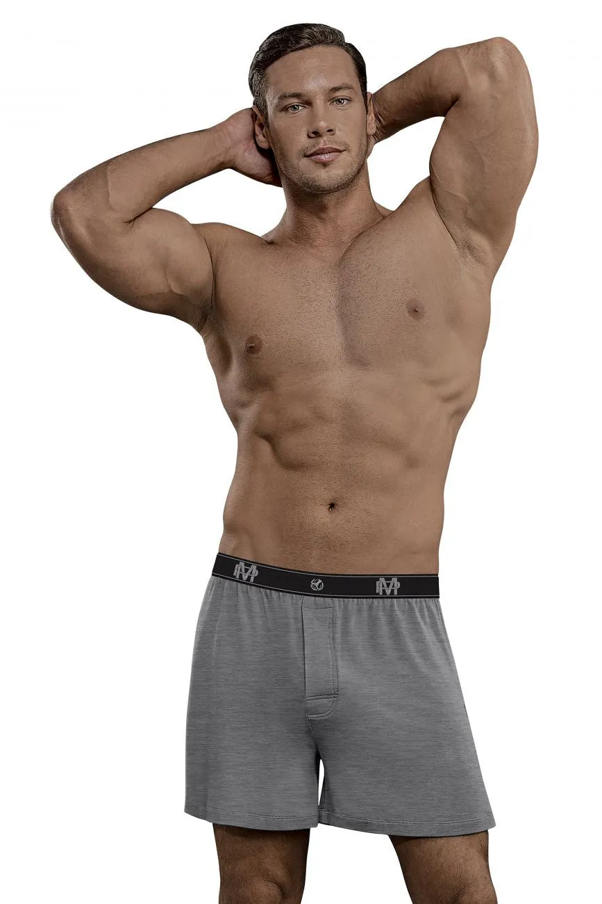 Male Power 160-253 Bamboo Boxer Short Gray